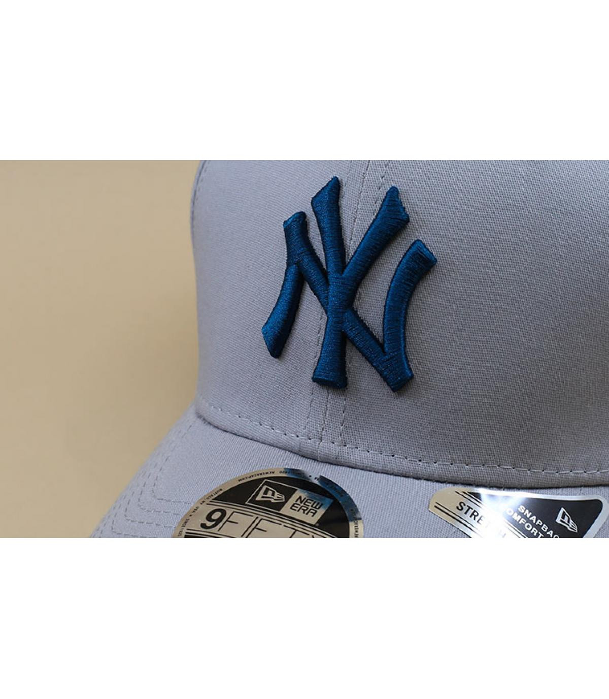 casquette NY bleu gris